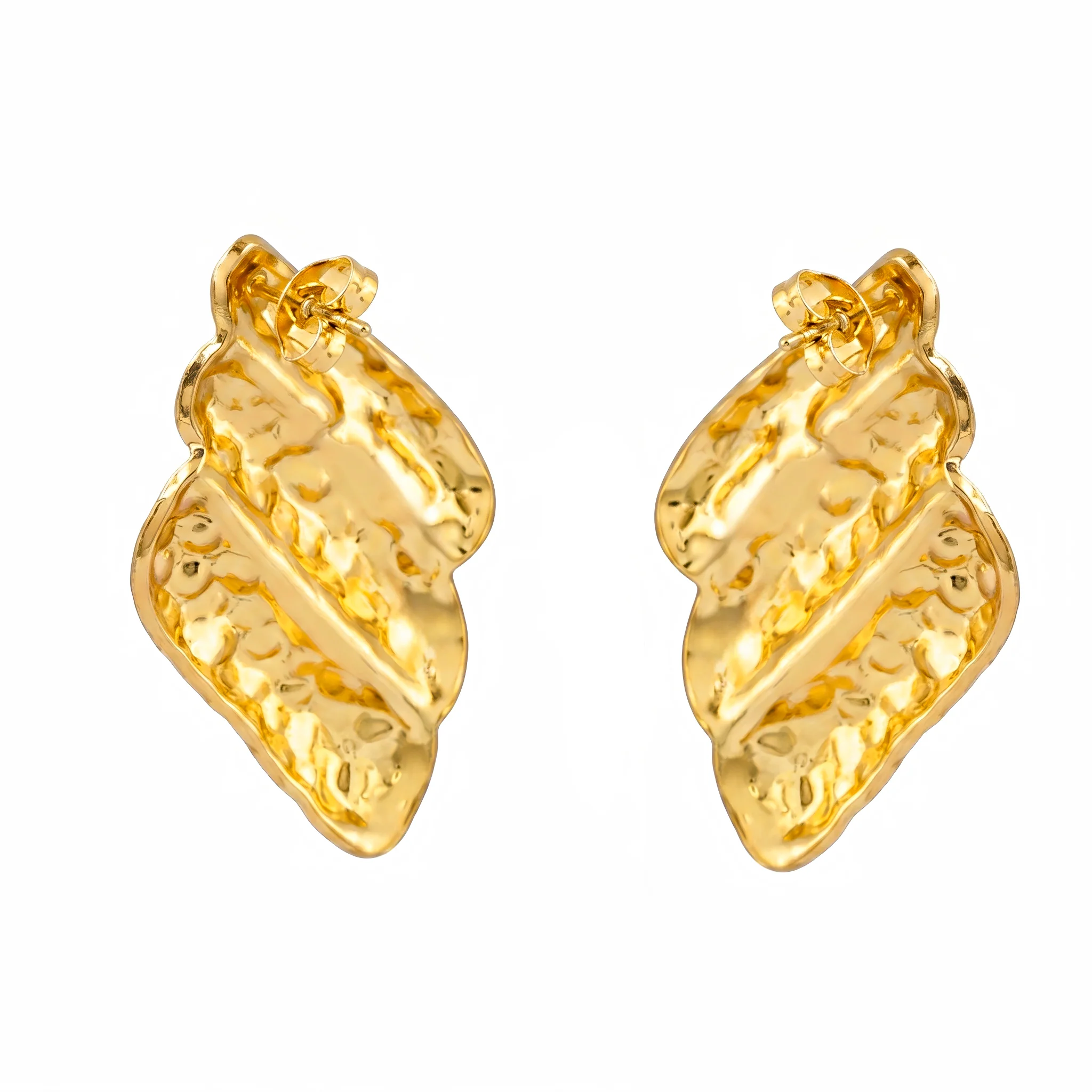 PRAO Earrings Anti-Tarnish Abstract Diamond Shaped - Image 5