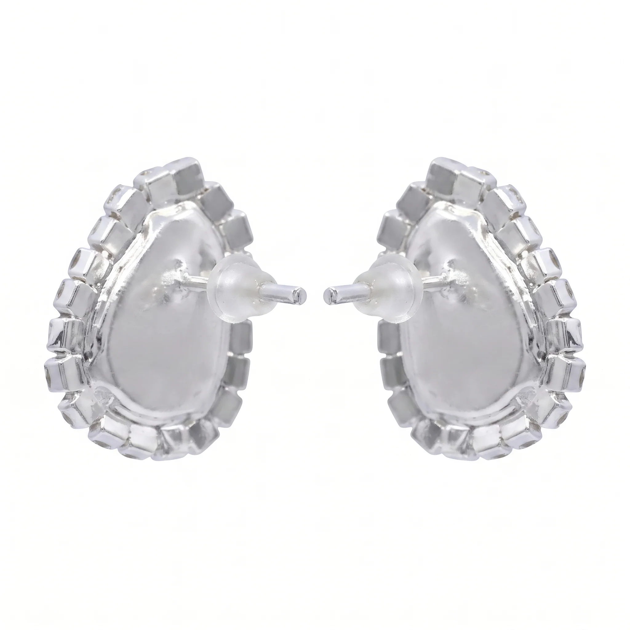 PRAO Earrings Anti-Tarnish Iridescent Crystal Studs - Image 5