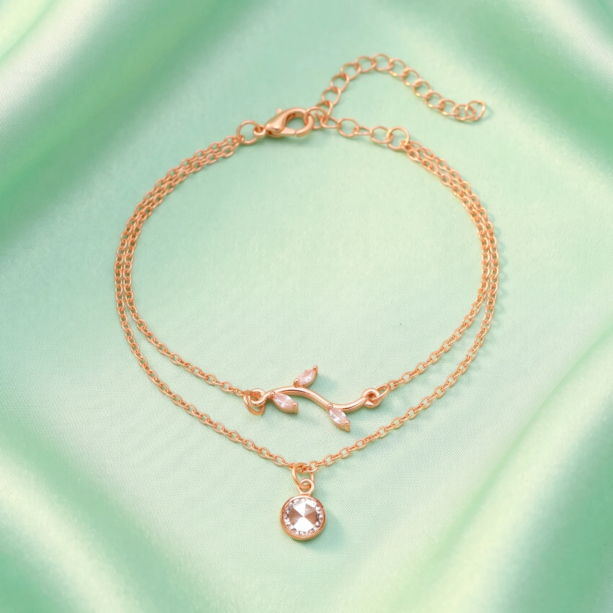 PRAO Bracelet Anti-Tarnish Crystal Vine Chain (Adjustable Size) - Image 5