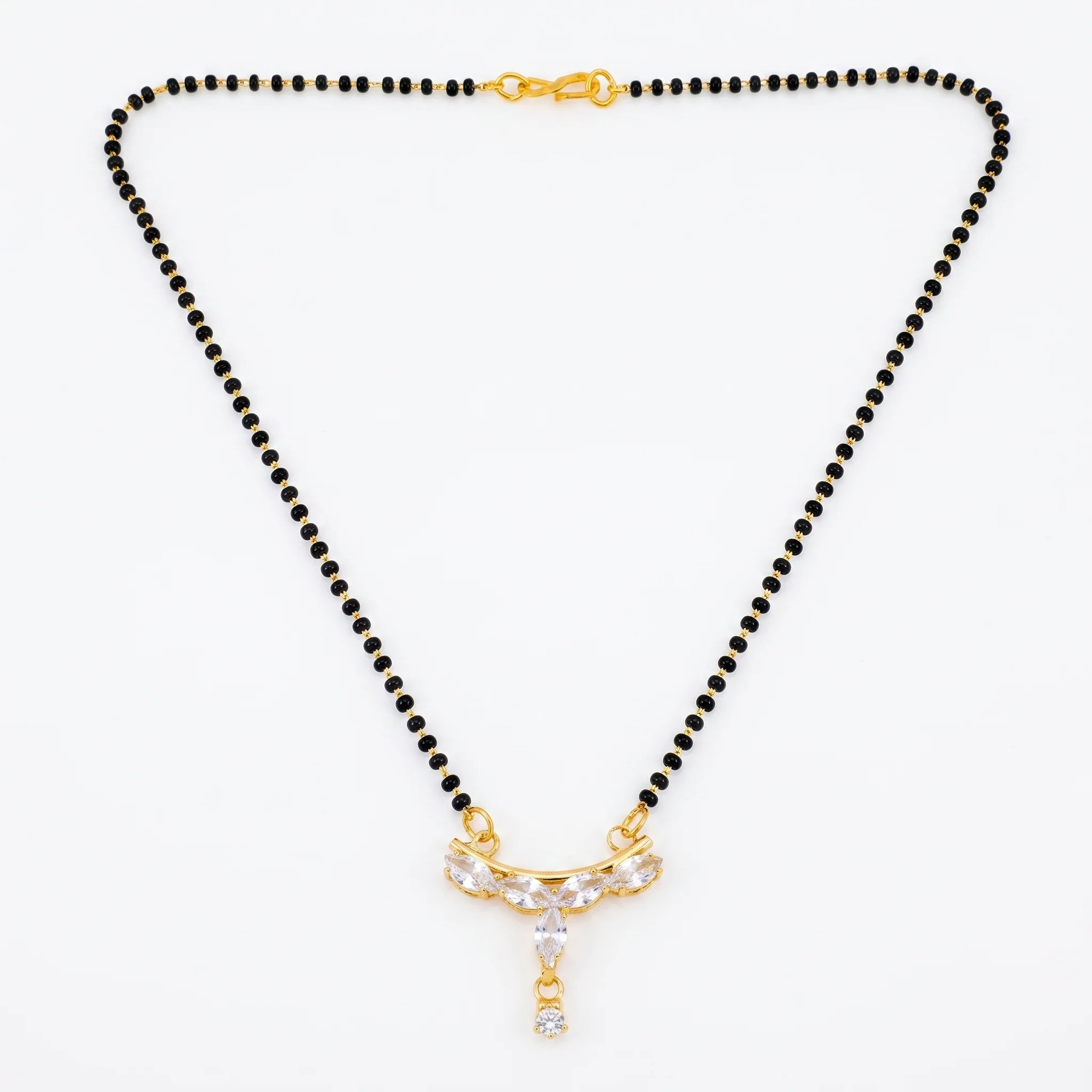 PRAO Necklace Anti-Tarnish Crystal Mangalsutra - Image 3