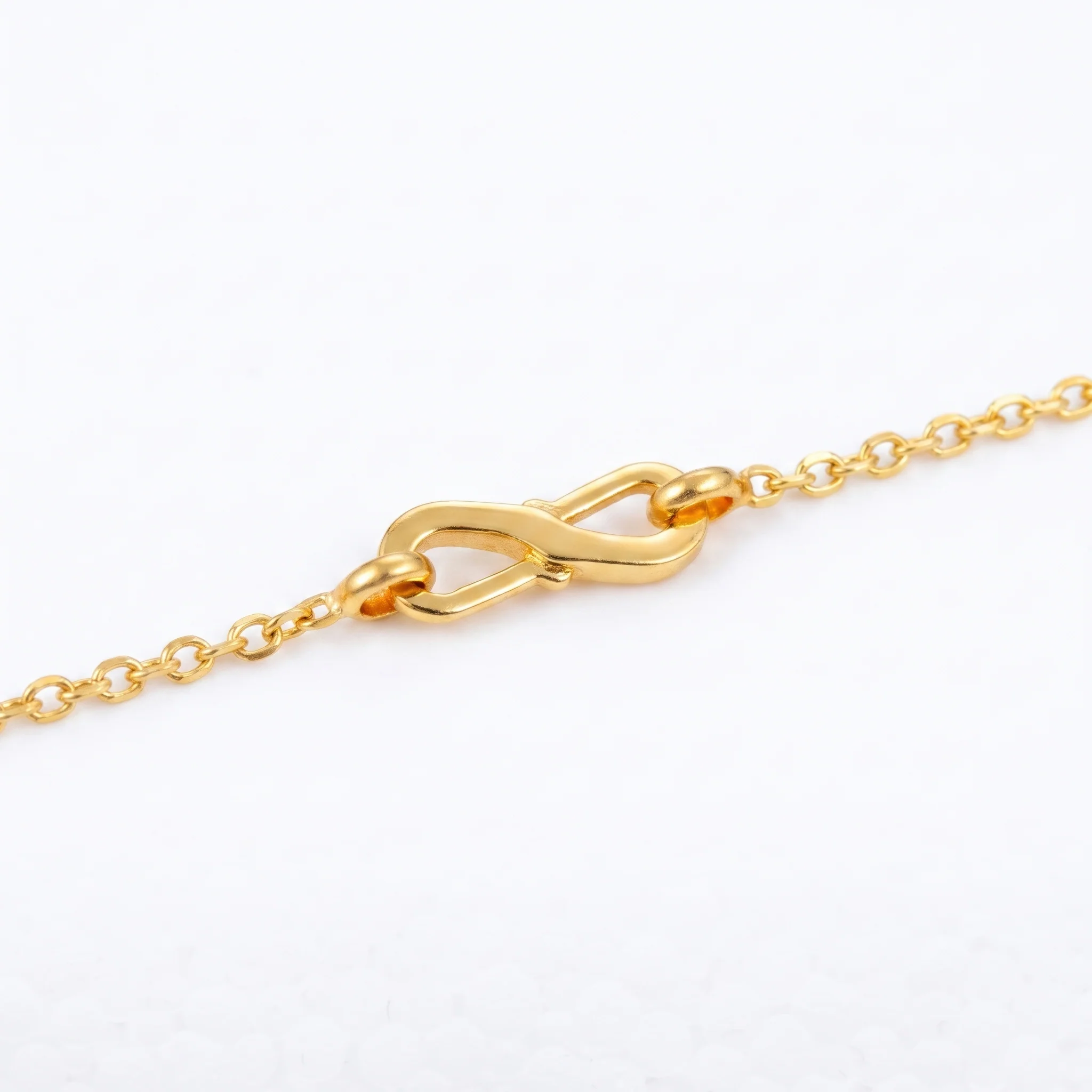 PRAO Necklace Anti-Tarnish Multi Crystal Chain - Image 5
