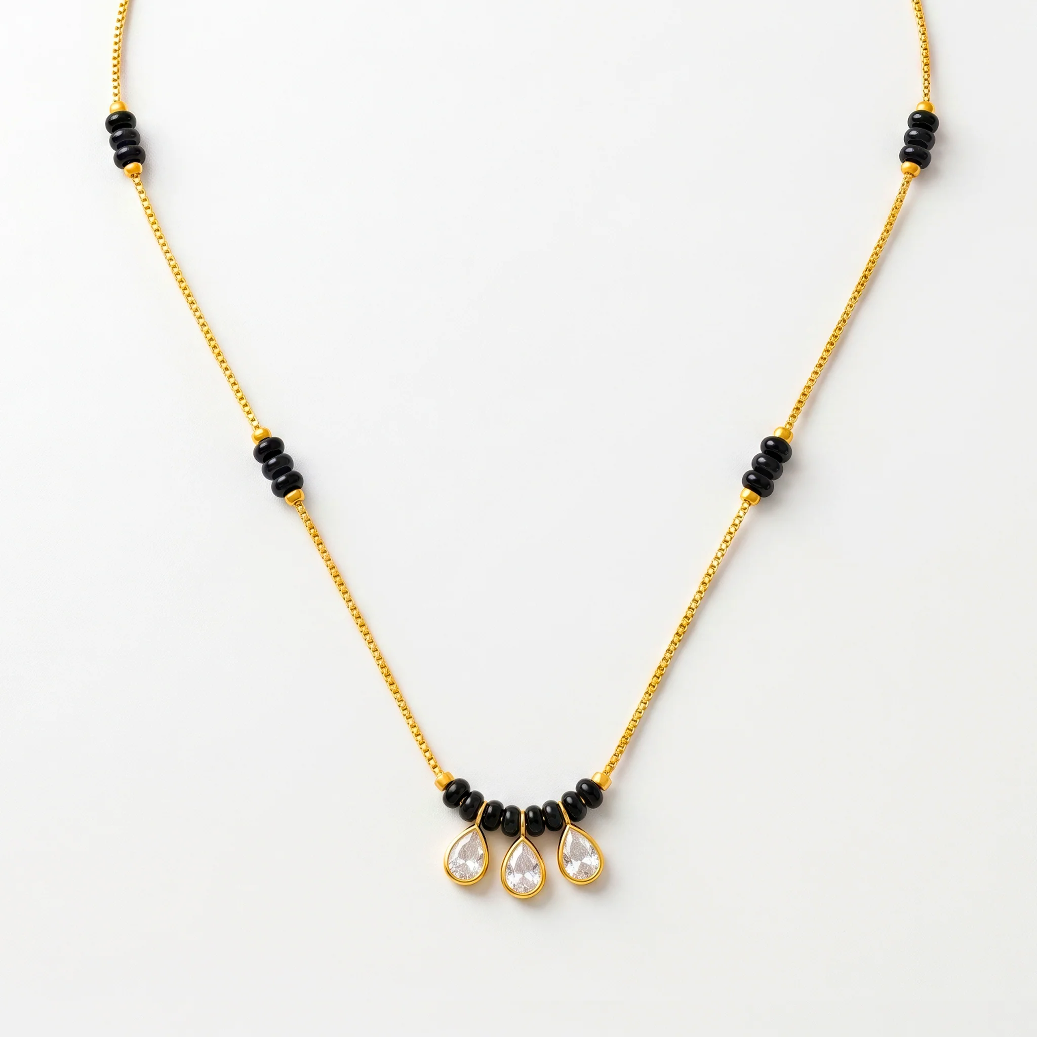 PRAO Necklace Anti-Tarnish Kundan Charm Mangalsutra - Image 3