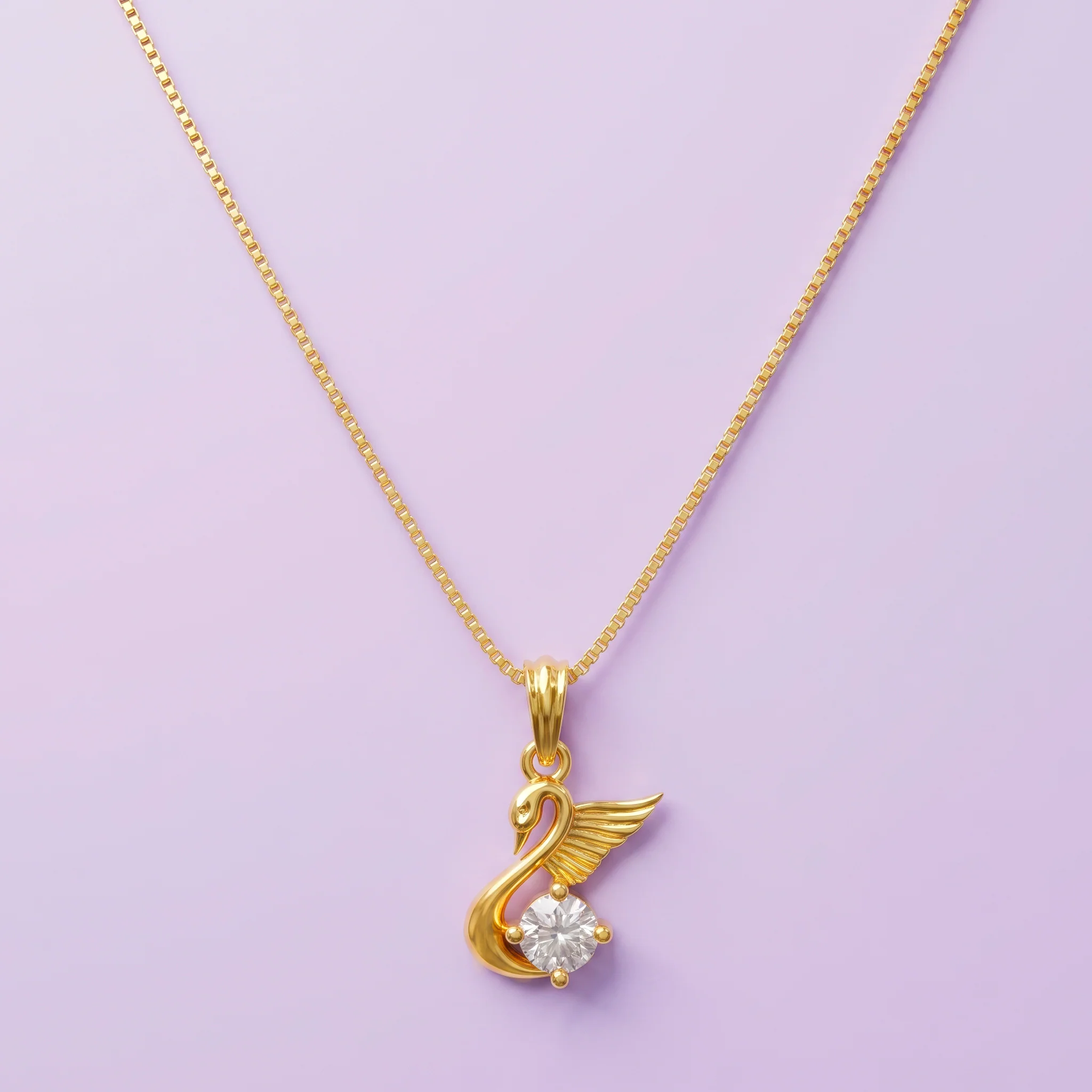 PRAO Necklace Anti-Tarnish Swan Crystal Chain - Image 4