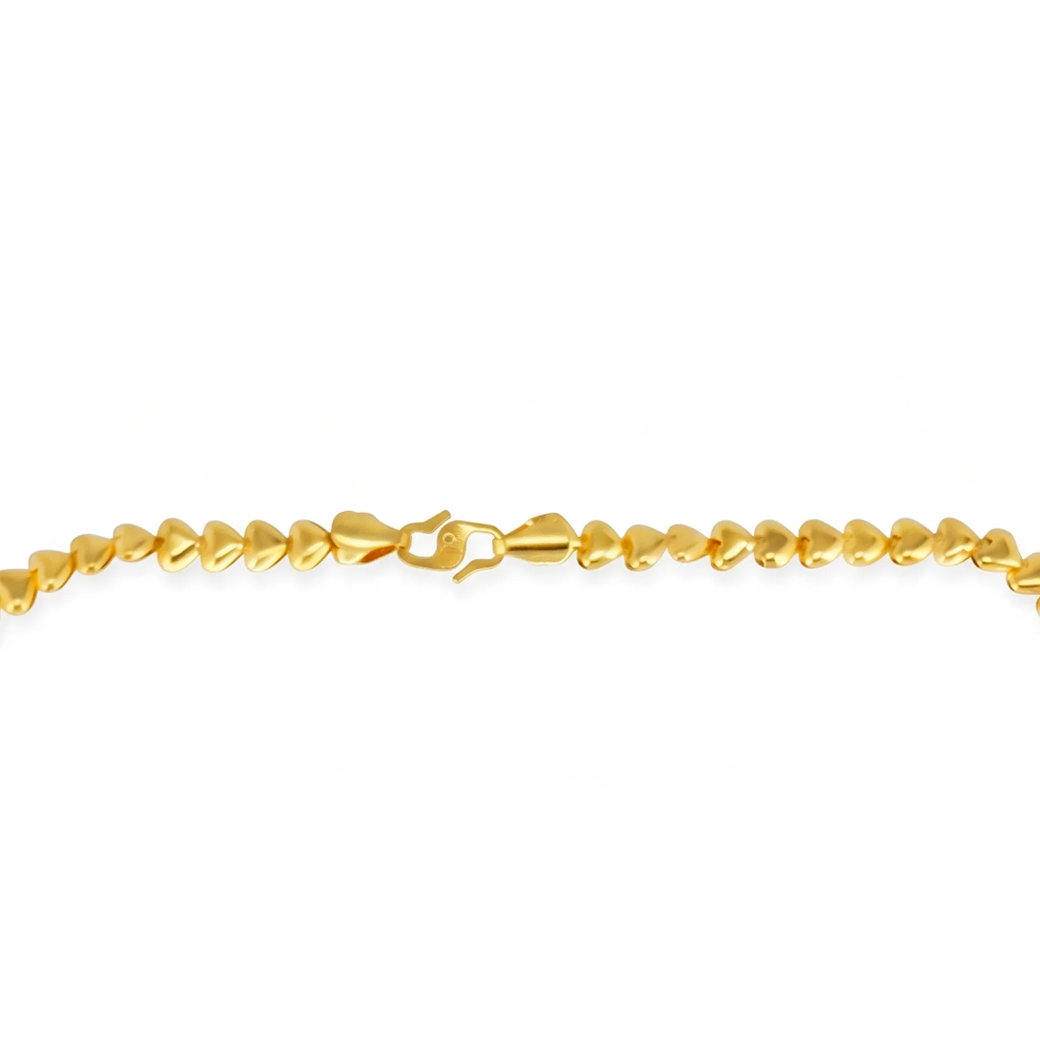 PRAO Necklace Anti-Tarnish Gold Plated Heart Link Chain - Image 5