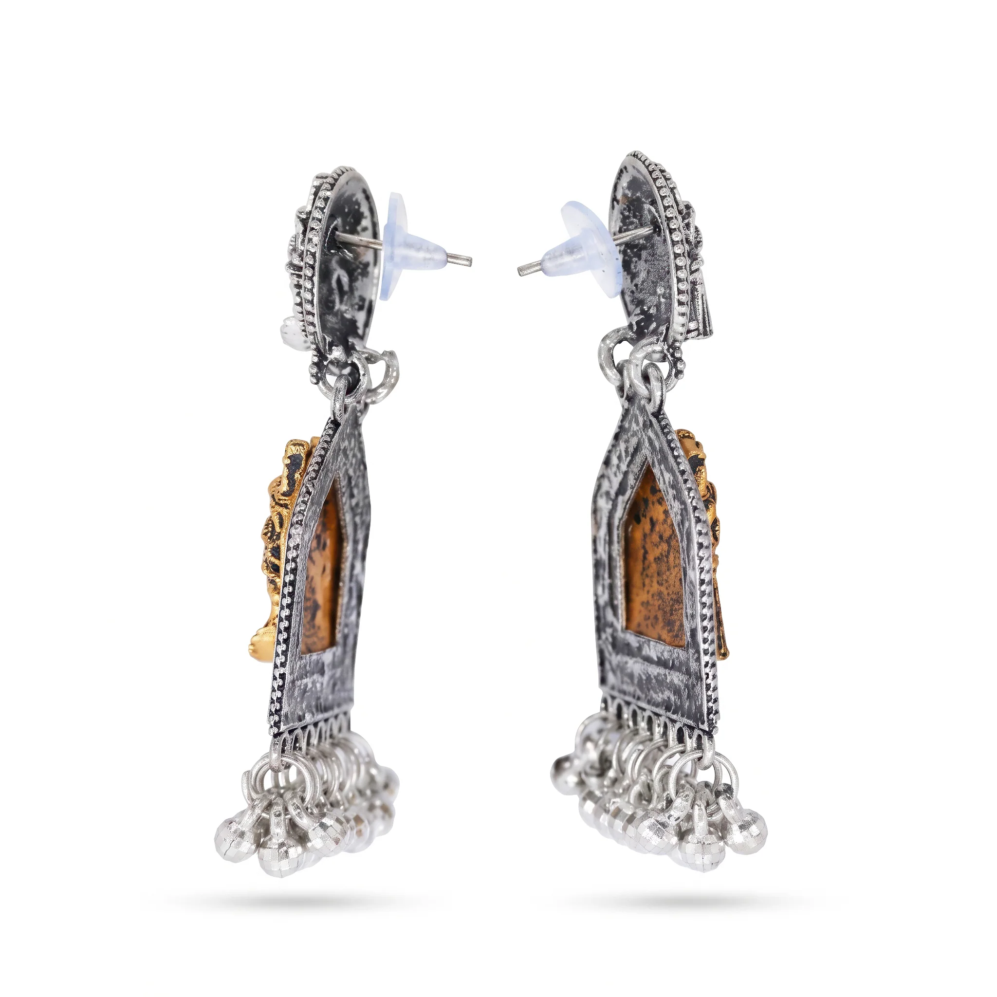 PRAO Earrings Anti-Tarnish Radha Krishna Dangles - Image 5