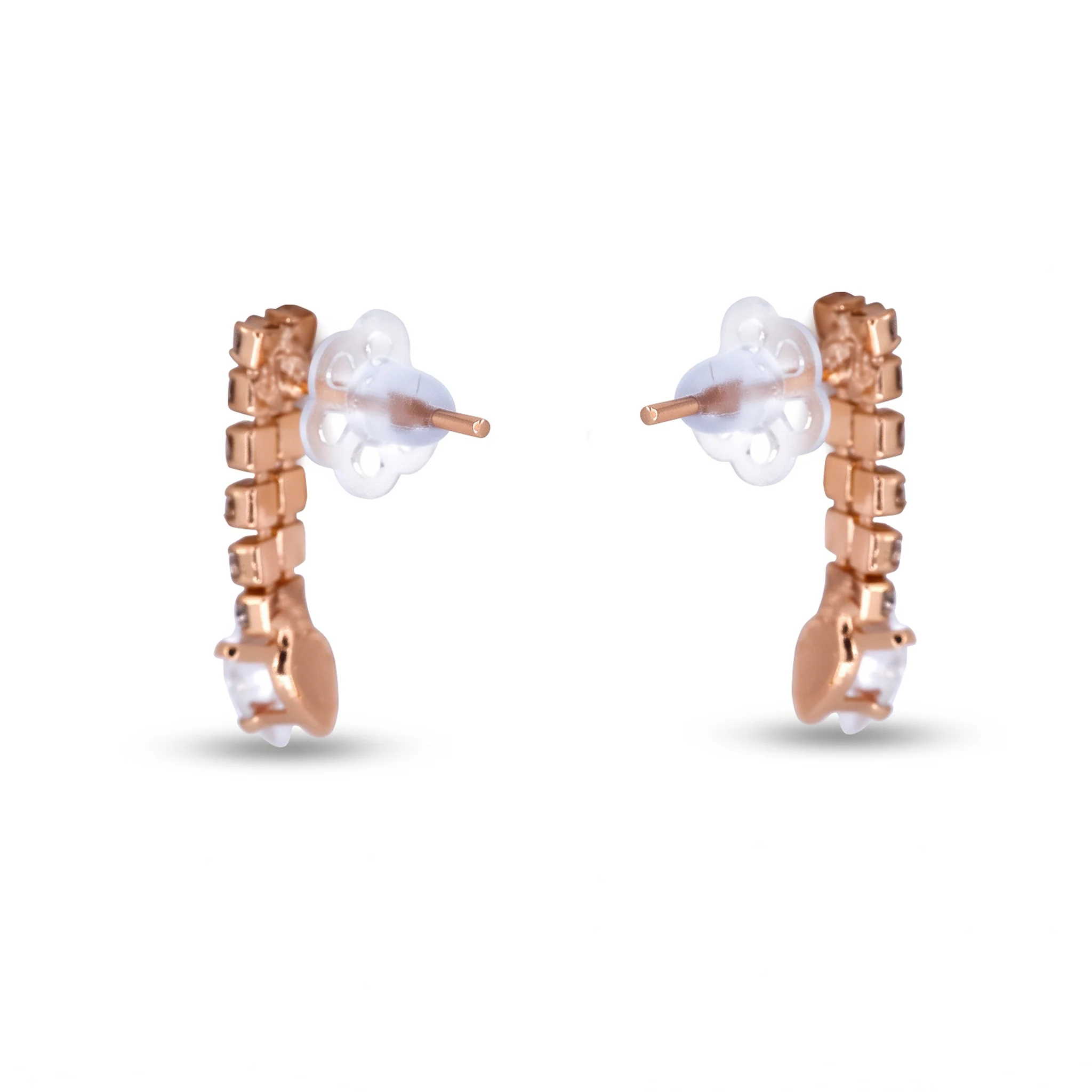 PRAO Earrings Anti-Tarnish Crystal Drop Dangles - Image 5