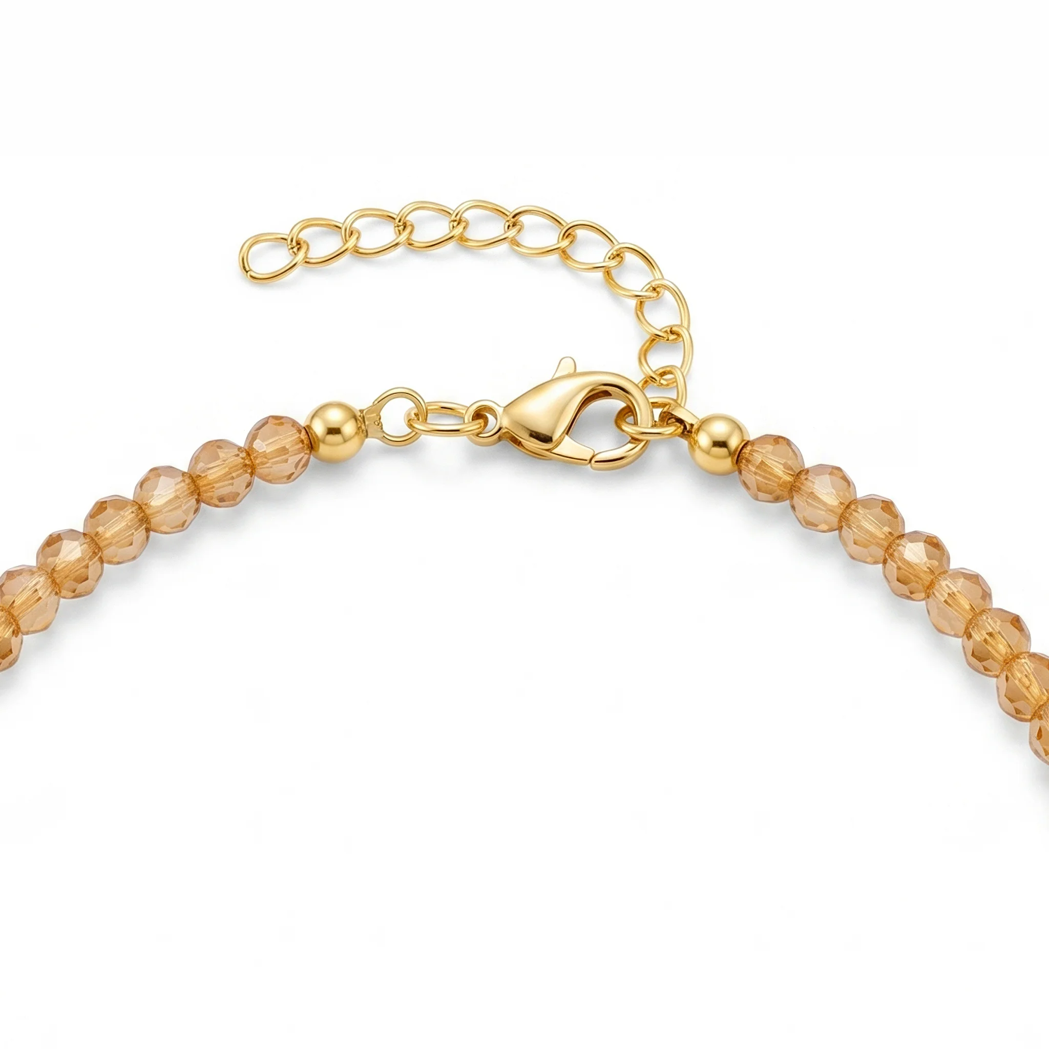 PRAO Anklet Anti-Tarnish Crystal Bead Chain with Shell Charms - Image 4