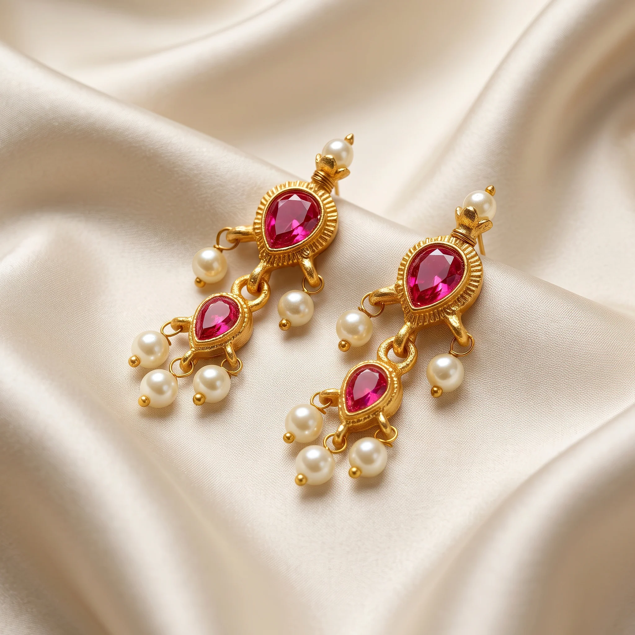 PRAO Earrings Anti-Tarnish Pearl Dangles