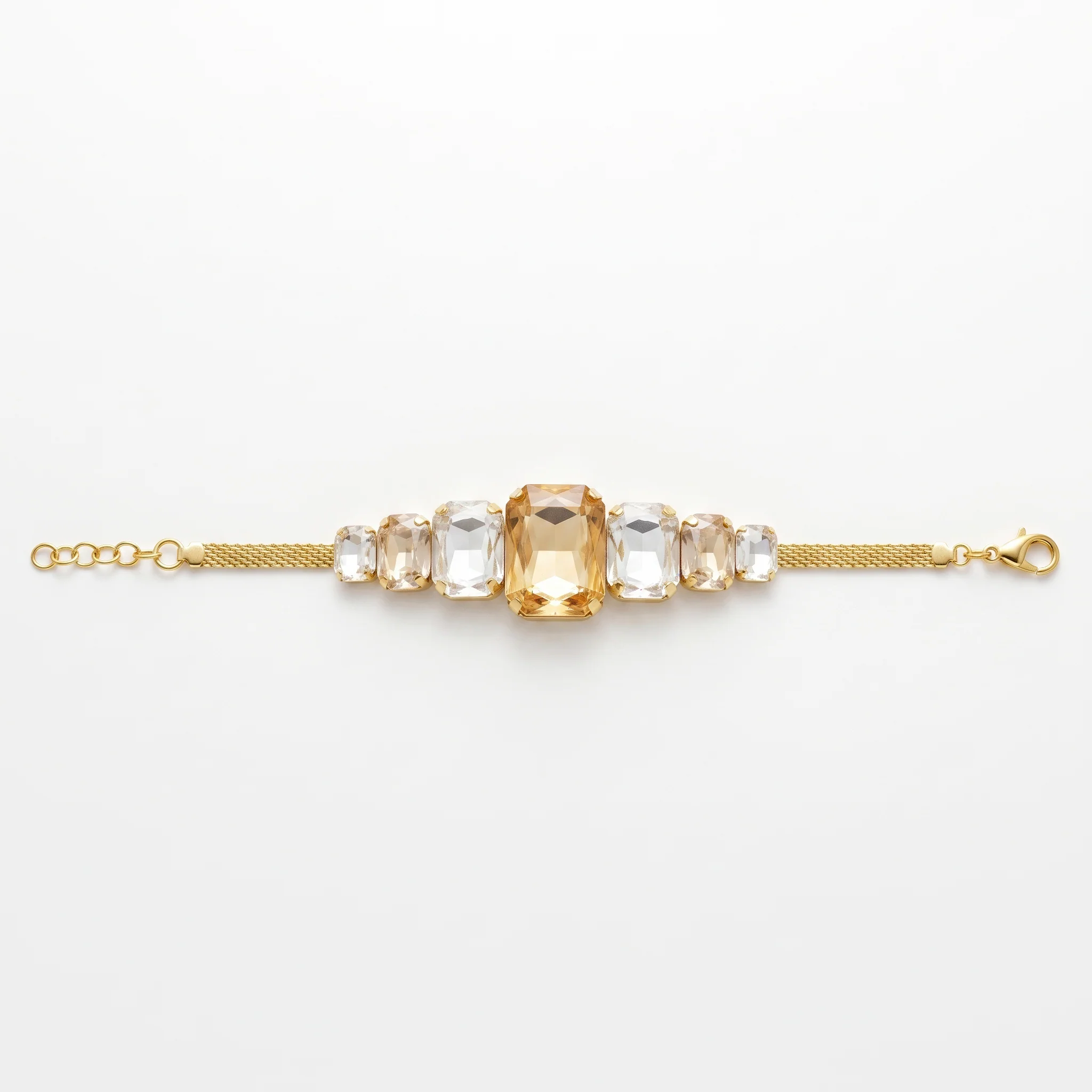 PRAO Bracelet Anti-Tarnish Yellow Stone Chain (Adjustable Size) - Image 3