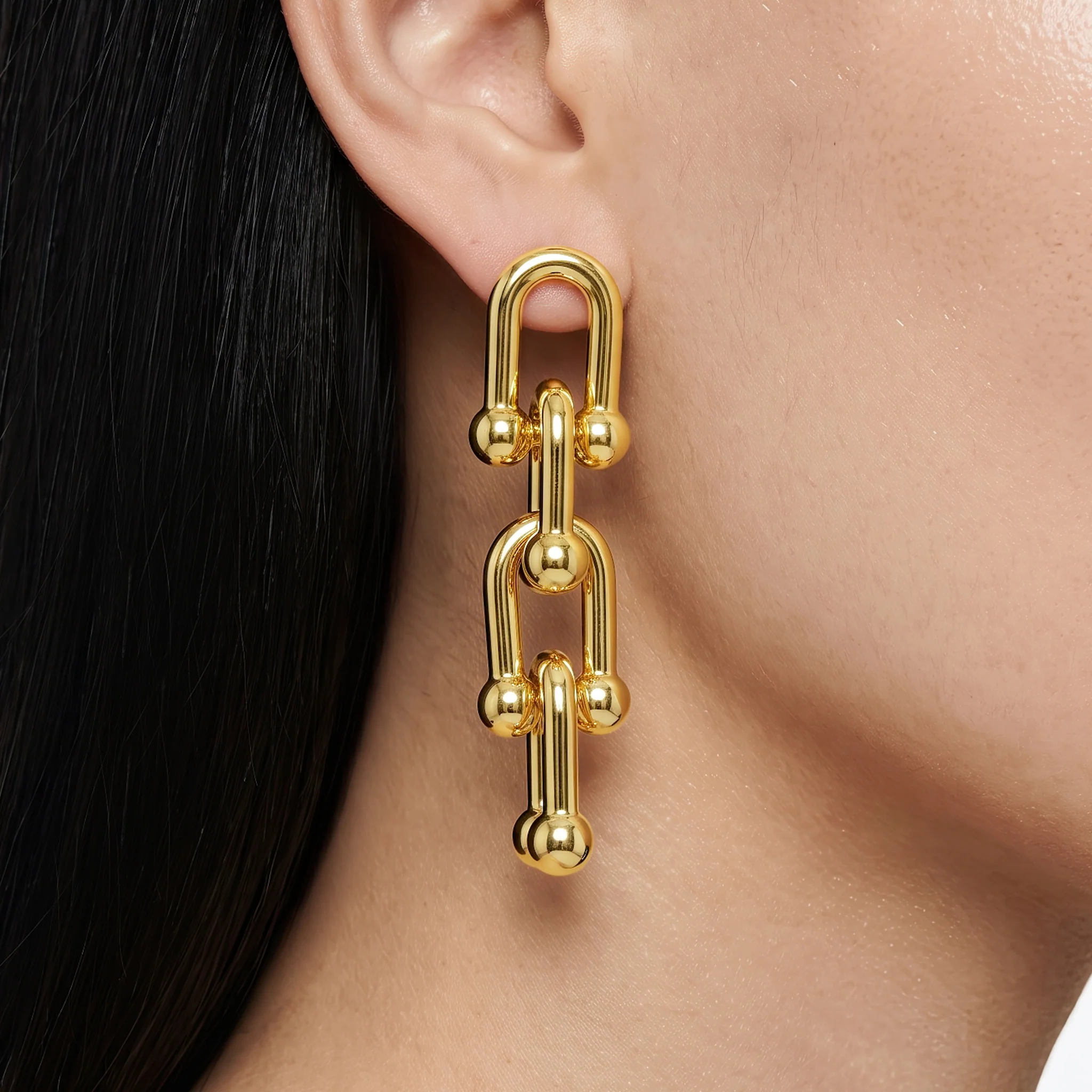 PRAO Earrings U-Link Dangles - Image 2