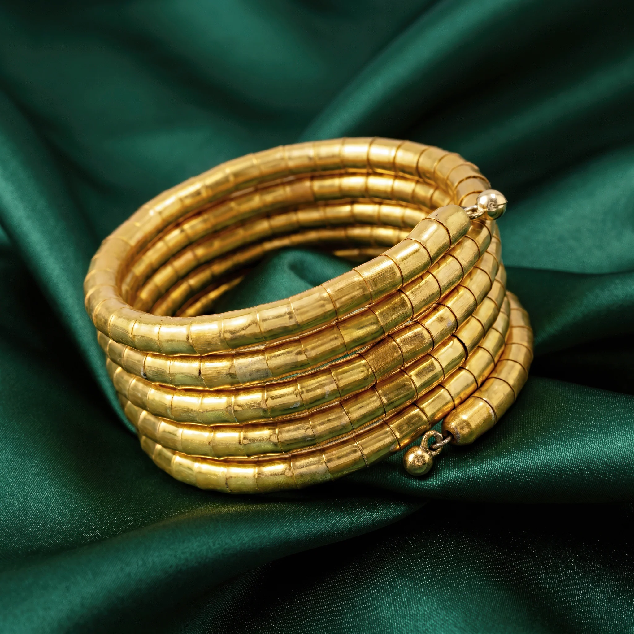 PRAO Bracelet Anti-Tarnish Gold Plated Multilayered Flexible Cuff (Adjustable Size) - Image 4