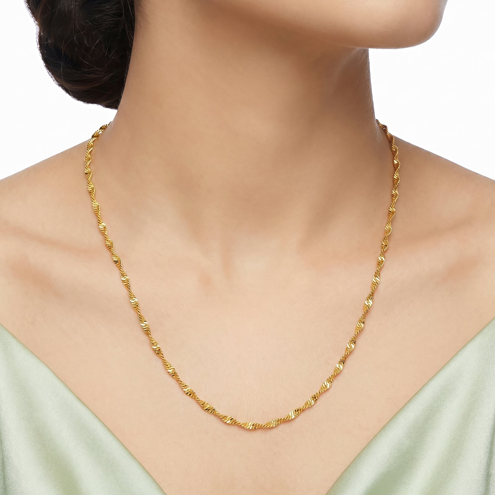 PRAO Necklace Anti-Tarnish Rope Chain - Image 2