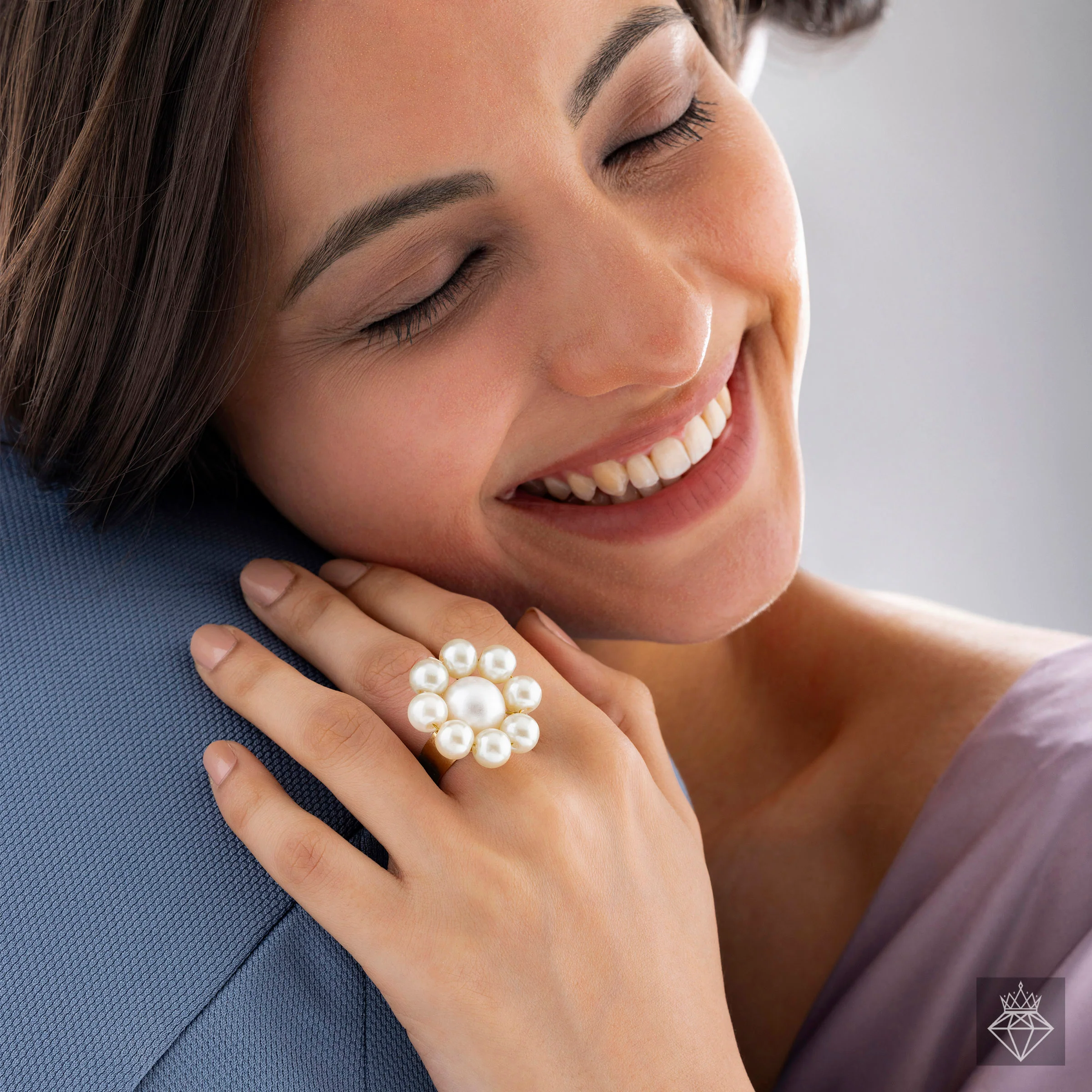 Anti-Tarnish Ring Oceanic Pearls (Adjustable Size) - Image 3