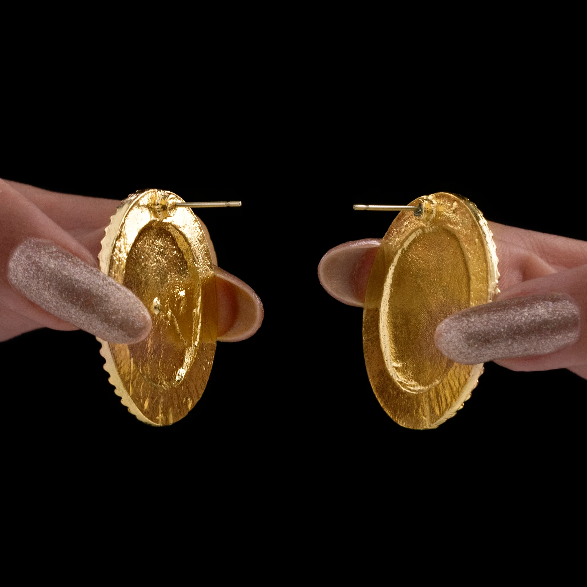 PRAO Earrings Anti-Tarnish Artistic Crystal Studs - Image 4