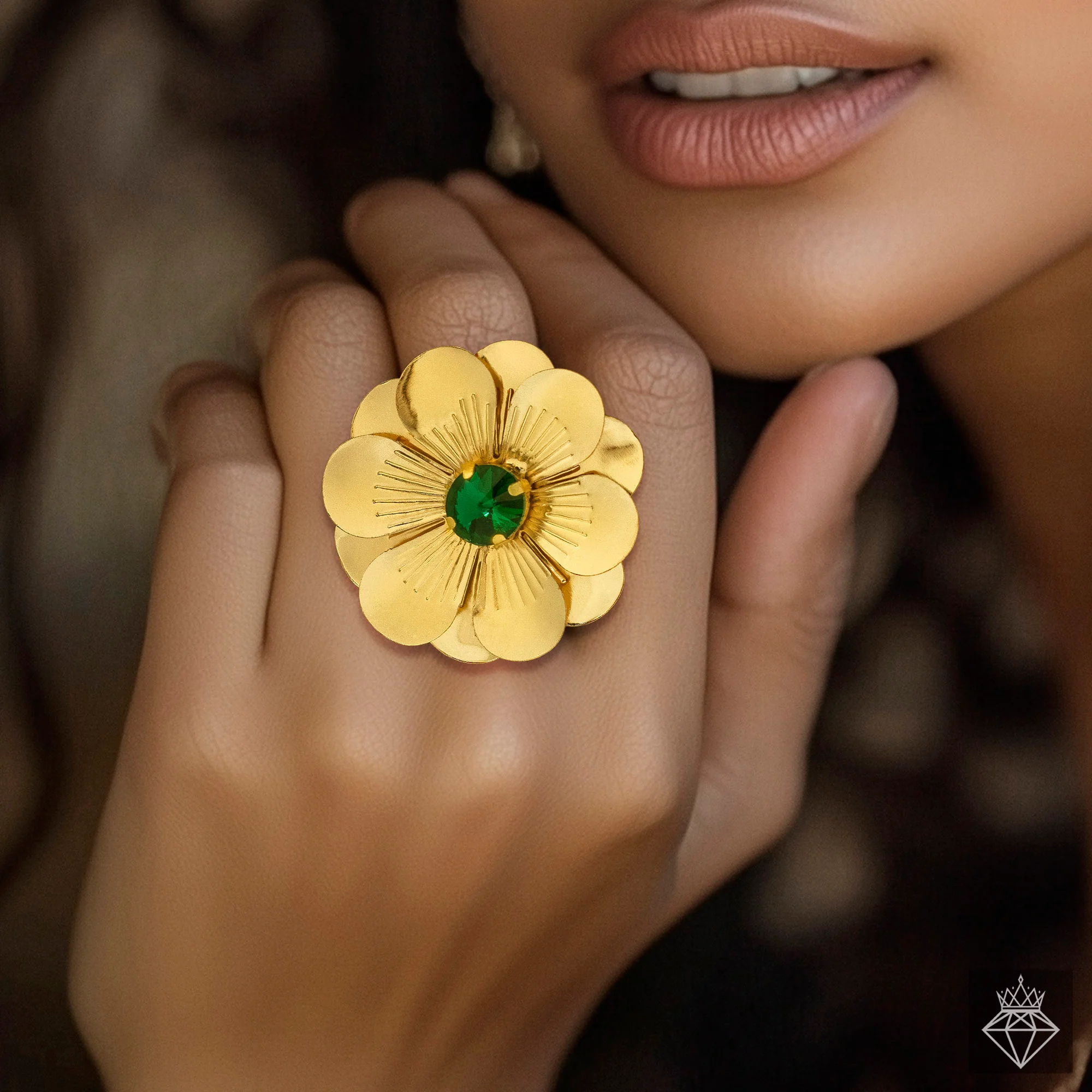 PRAO Ring Anti-Tarnish Daffodil (Adjustable Size) - Image 2