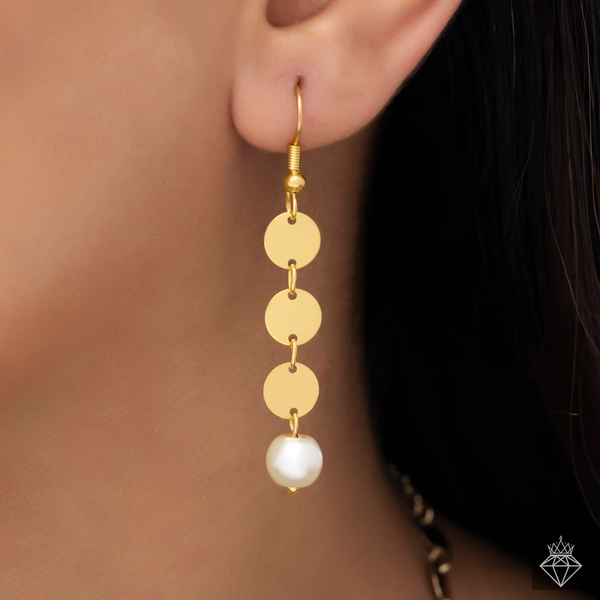 PRAO Necklace Anti-Tarnish Gold Plated Set With Earrings - Image 3
